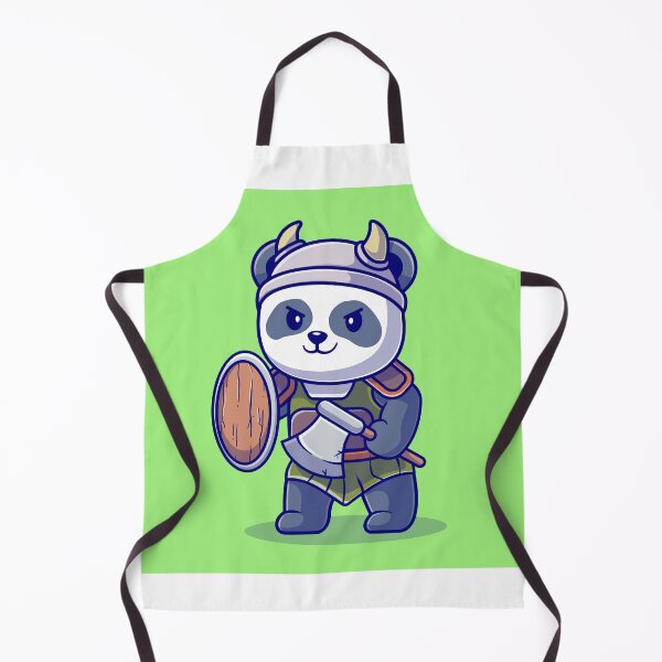 Item preview, Cute Panda Knight Viking Cartoon Vector Icon designed and sold by hjian8219.