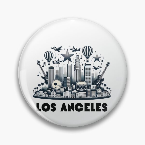 Artikelvorschau, Minimalistische Skyline von Los Angeles entworfen und verkauft von Places On Earth.
