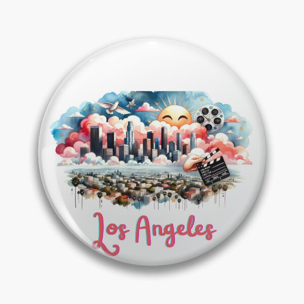 Artikelvorschau, Skyline-Gemälde von Los Angeles entworfen und verkauft von Places On Earth.