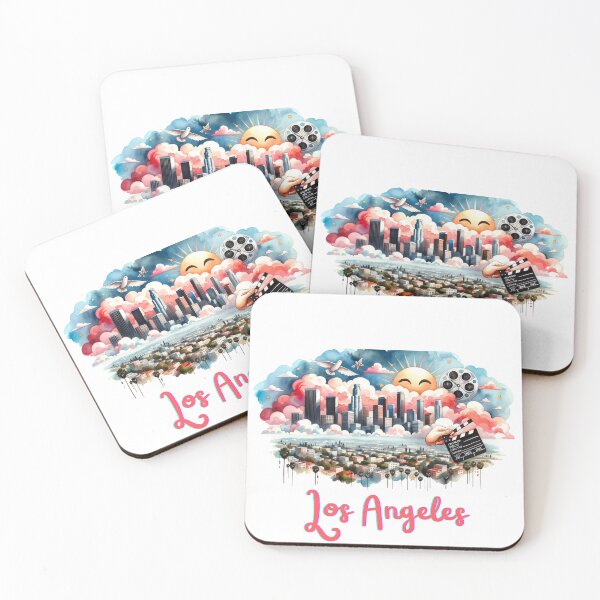 Item preview, Los Angeles Skyline Painting designed and sold by Places On Earth.