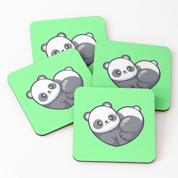 Item preview, Cute Panda Love Heart Shape Cartoon Vector Icon designed and sold by hjian8219.