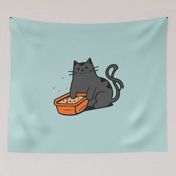 Item preview, cat litter box designed and sold by The  Knick Knack Nook.