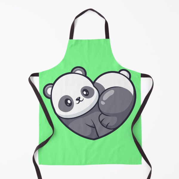 Item preview, Cute Panda Love Heart Shape Cartoon Vector Icon designed and sold by hjian8219.