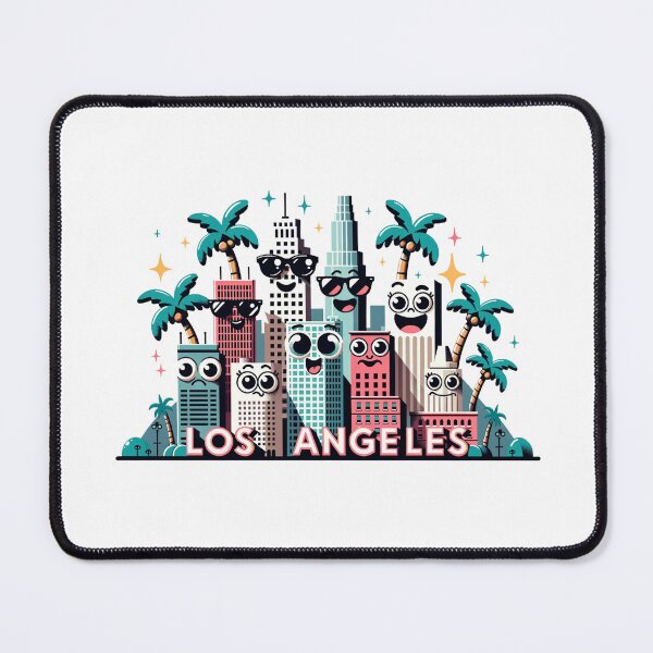 Item preview, Los Angeles Quirky Skyline designed and sold by Places On Earth.