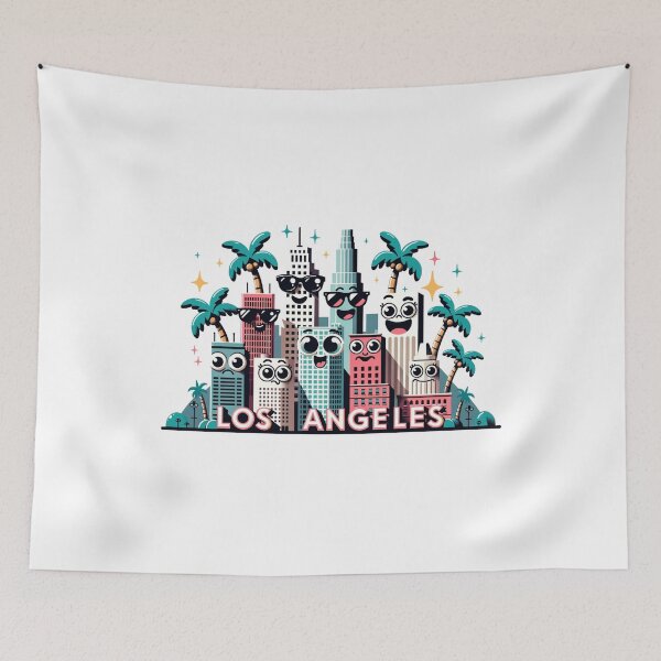 Item preview, Los Angeles Quirky Skyline designed and sold by Places On Earth.