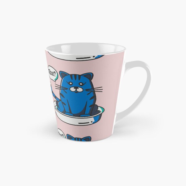 Item preview, cute and smiley black cat sitting in its cat litter box designed and sold by The  Knick Knack Nook.