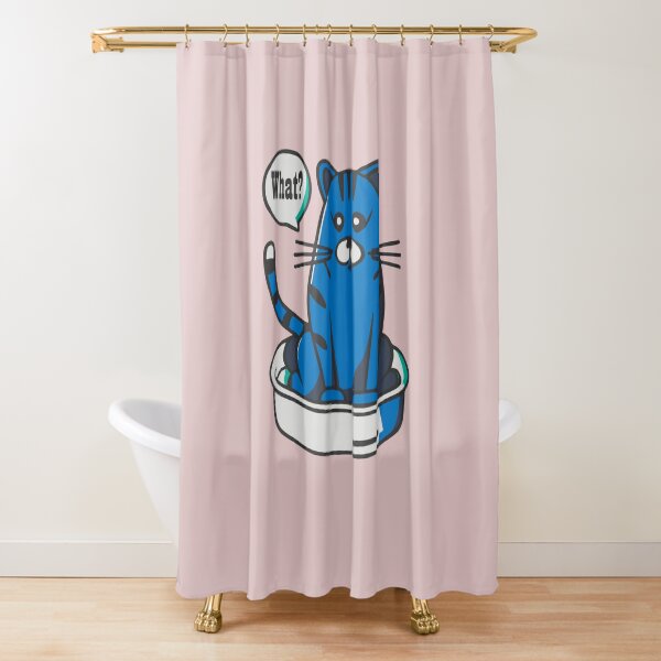 Item preview, cute and smiley black cat sitting in its cat litter box designed and sold by The  Knick Knack Nook.