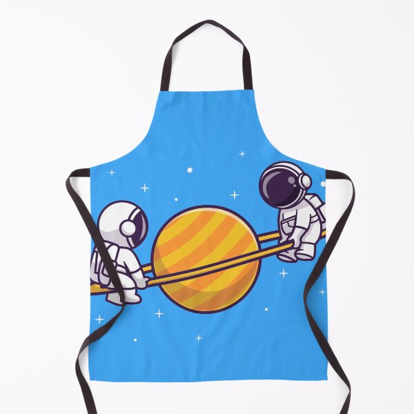 Item preview, Cute Couple Astronauts Playing Seesaw on Planet in Space designed and sold by hjian8219.