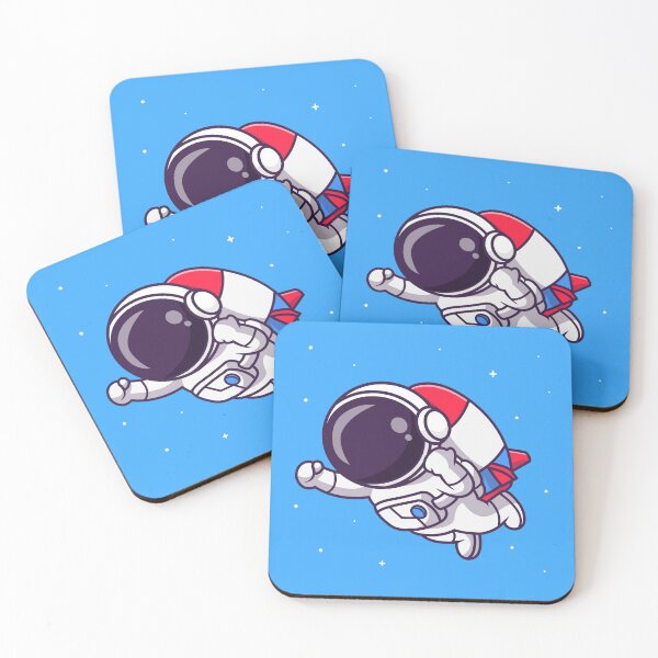 Item preview, Cute Astronaut Flying with Rocket Cartoon Vector Icon designed and sold by hjian8219.