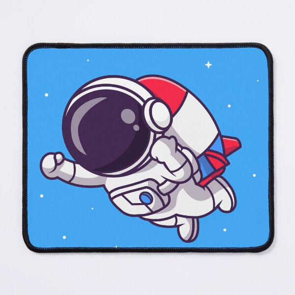 Item preview, Cute Astronaut Flying with Rocket Cartoon Vector Icon designed and sold by hjian8219.