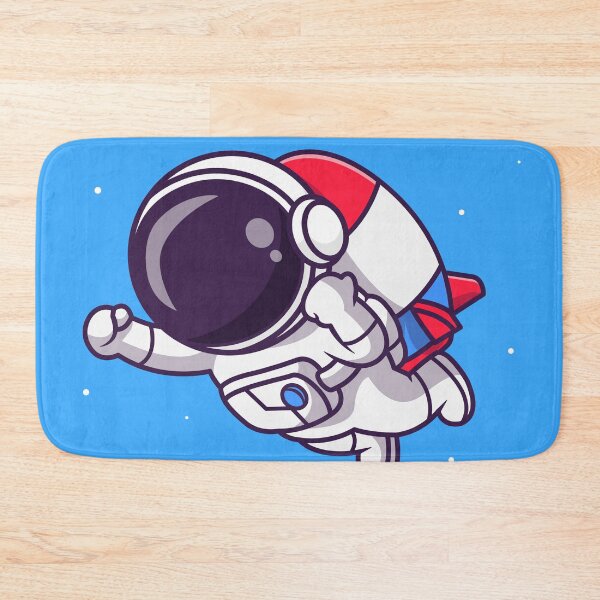 Item preview, Cute Astronaut Flying with Rocket Cartoon Vector Icon designed and sold by hjian8219.