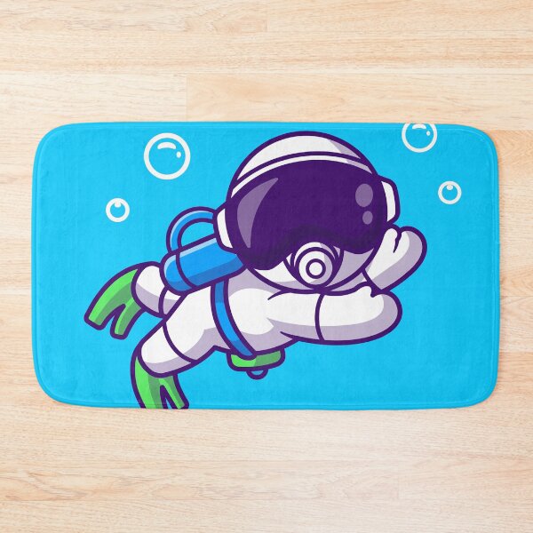 Item preview, Cute Astronaut Snorkeling Cartoon Vector Icon designed and sold by hjian8219.