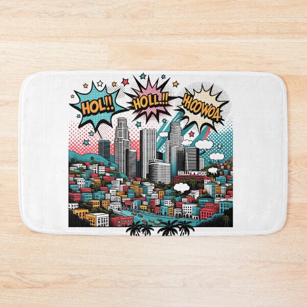 Item preview, Los Angeles Comic Skyline designed and sold by Places On Earth.