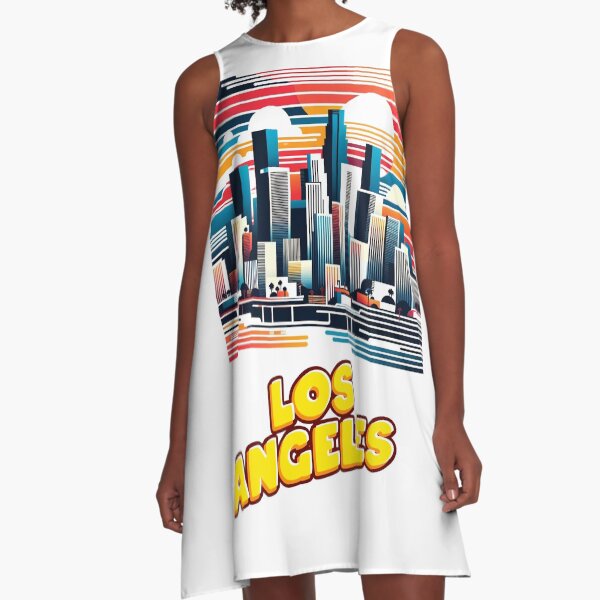 Item preview, Los Angeles Skylien Retro designed and sold by placesonearth.