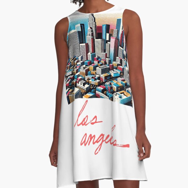 Item preview, Los Angeles Skyline Retro designed and sold by placesonearth.