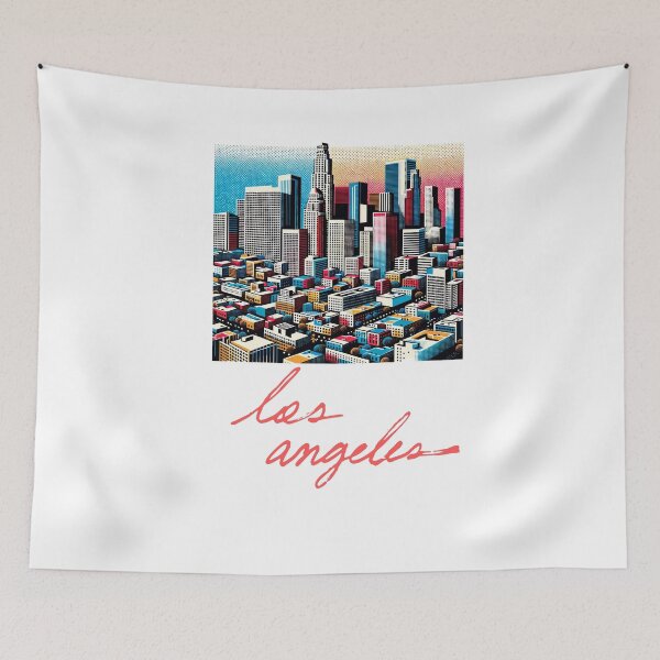 Item preview, Los Angeles Skyline Retro designed and sold by Places On Earth.
