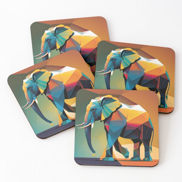 Item preview, Explore Simplistic & Minimalistic African Elephant Art designed and sold by ArtificialGenes.