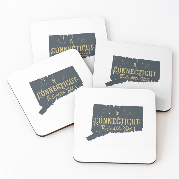 Item preview, Mapa del estado americano. Connecticut. El Estado constitucional. designed and sold by dk-design85.