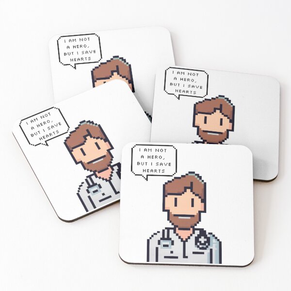 Item preview, I am not a hero, but I save hearts, The Doctor | Pixel Style designed and sold by CircinusStore.
