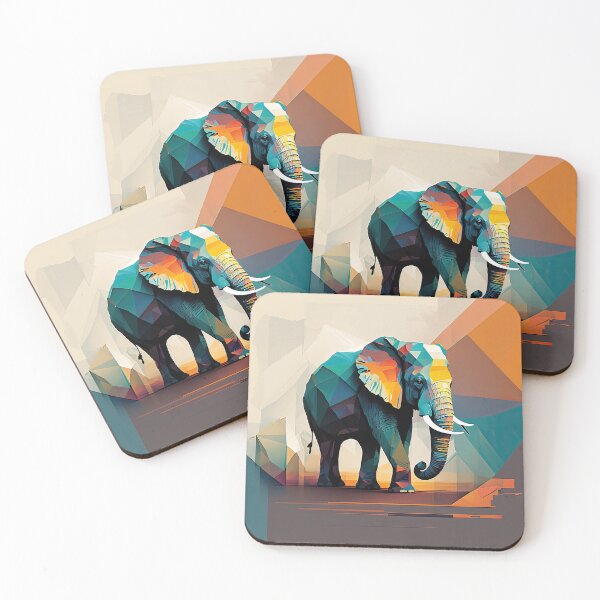 Item preview, Explore Simplistic & Minimalistic African Elephant Art designed and sold by ArtificialGenes.