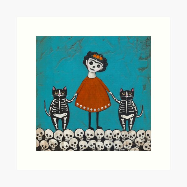 Item preview, Ursprünglicher Tag der toten Mädchen und Katzen designed and sold by KilkennyCat Art.