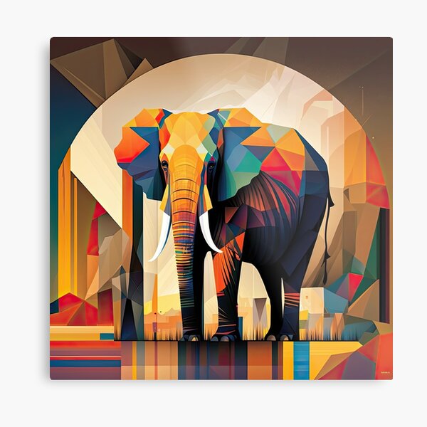 Item preview, Explore Simplistic & Minimalistic African Elephant Art designed and sold by ArtificialGenes.