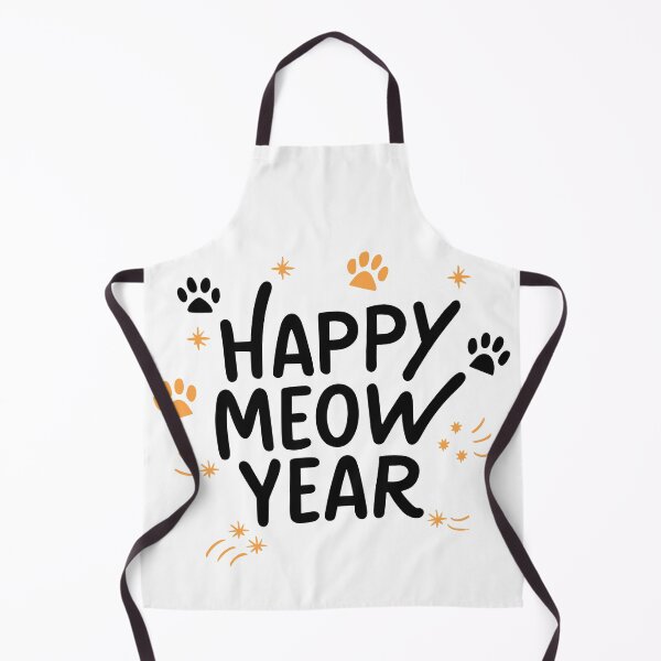 Item preview, Happy Meow Year - New Year Cat Paw (Dark Text) designed and sold by Spiprinto.