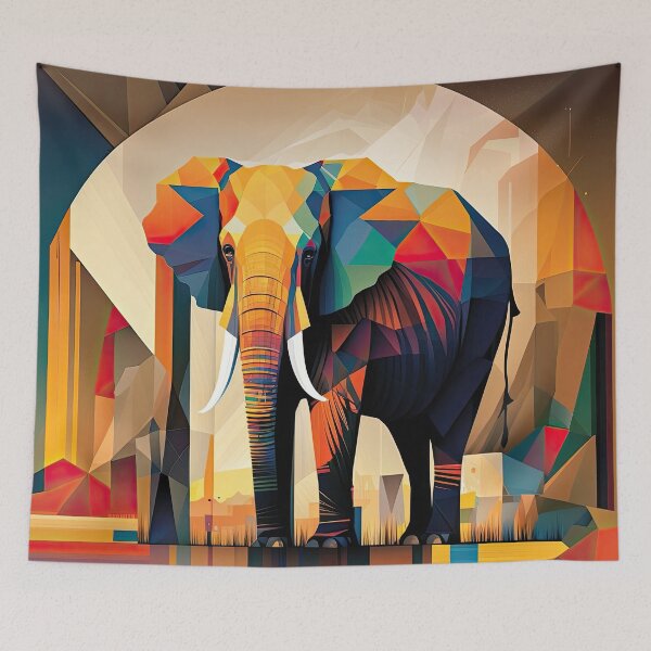 Item preview, Explore Simplistic & Minimalistic African Elephant Art designed and sold by ArtificialGenes.