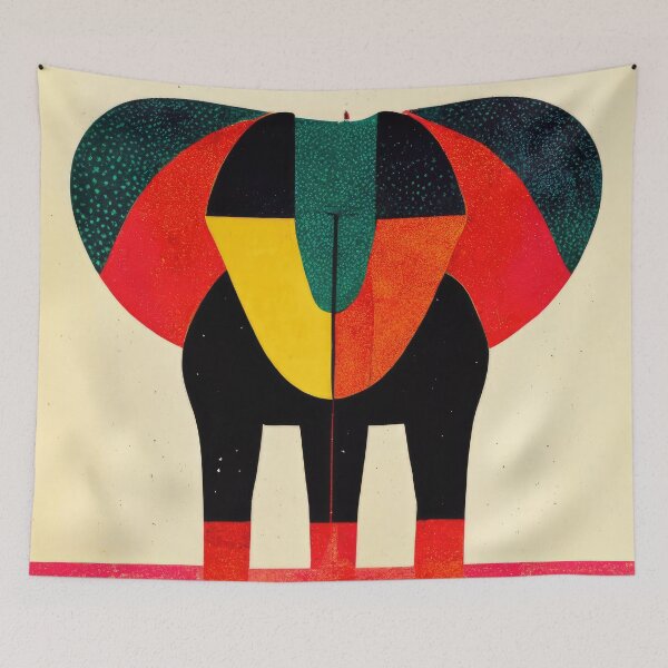 Item preview, Explore Simplistic & Minimalistic African Elephant Art designed and sold by ArtificialGenes.