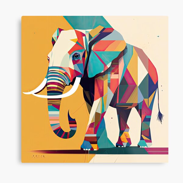 Item preview, Explore Simplistic & Minimalistic African Elephant Art designed and sold by ArtificialGenes.