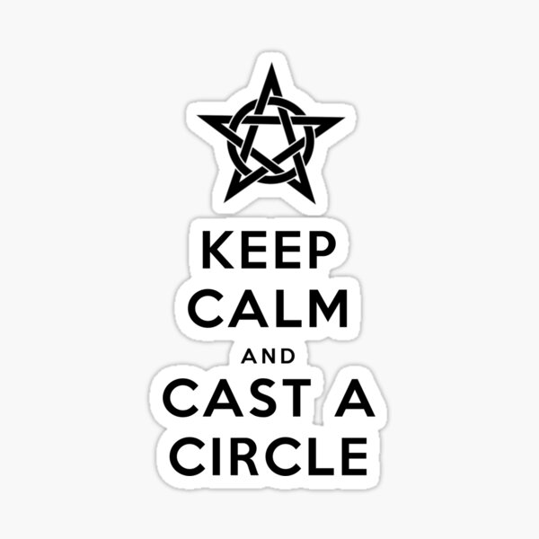 Item preview, Keep Calm and Cast a Circle designed and sold by TempleCatWear.