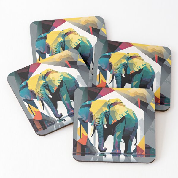 Item preview, Explore Simplistic & Minimalistic African Elephant Art designed and sold by ArtificialGenes.