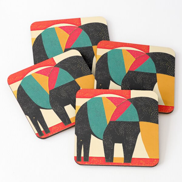 Item preview, Explore Simplistic & Minimalistic African Elephant Art designed and sold by ArtificialGenes.