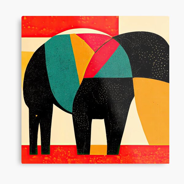 Item preview, Explore Simplistic & Minimalistic African Elephant Art designed and sold by ArtificialGenes.