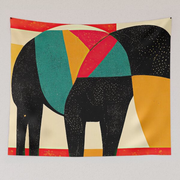 Item preview, Explore Simplistic & Minimalistic African Elephant Art designed and sold by ArtificialGenes.