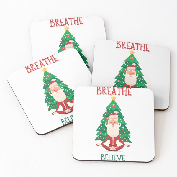 Item preview, Yogi Santa - Breathe and Believe designed and sold by CheekyChimpCo.