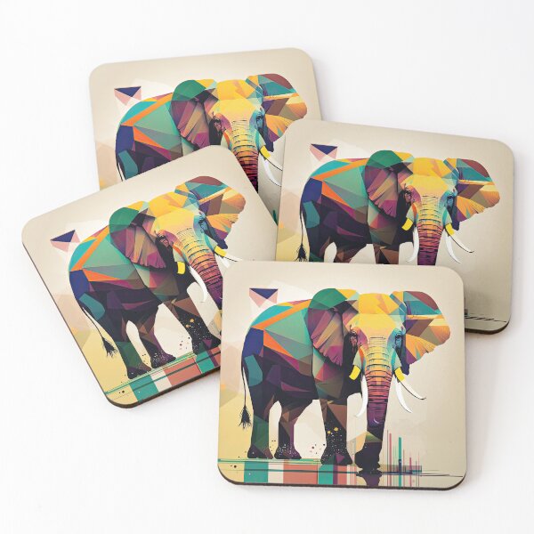 Item preview, Explore Simplistic & Minimalistic African Elephant Art designed and sold by ArtificialGenes.