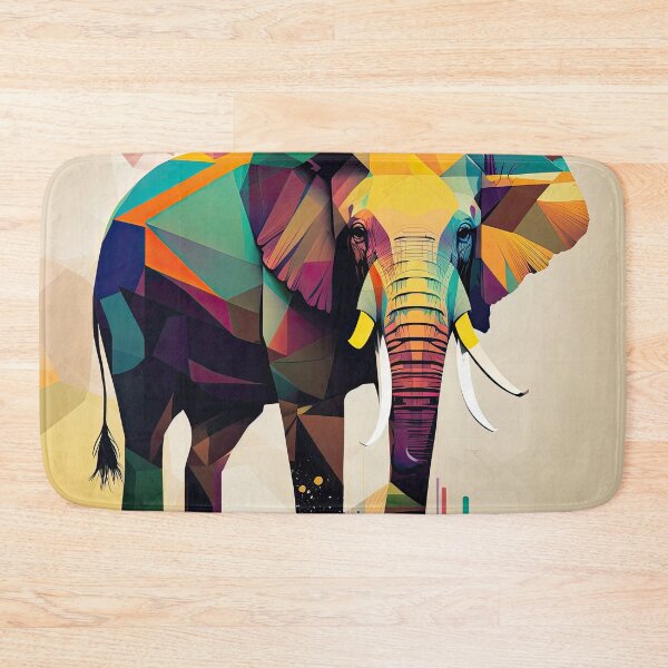 Item preview, Explore Simplistic & Minimalistic African Elephant Art designed and sold by ArtificialGenes.