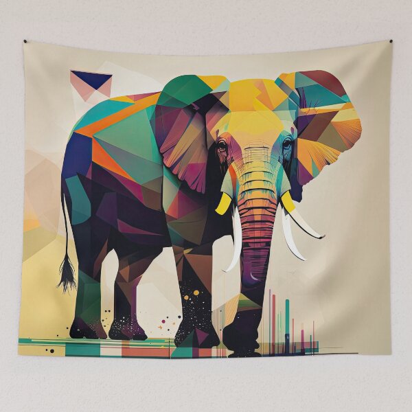 Item preview, Explore Simplistic & Minimalistic African Elephant Art designed and sold by ArtificialGenes.