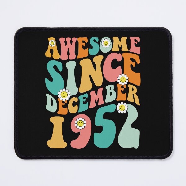 Item preview, Awesome Since December 1952 | Made In 1952 | Retro Groovy Birthday designed and sold by Christina-grich.