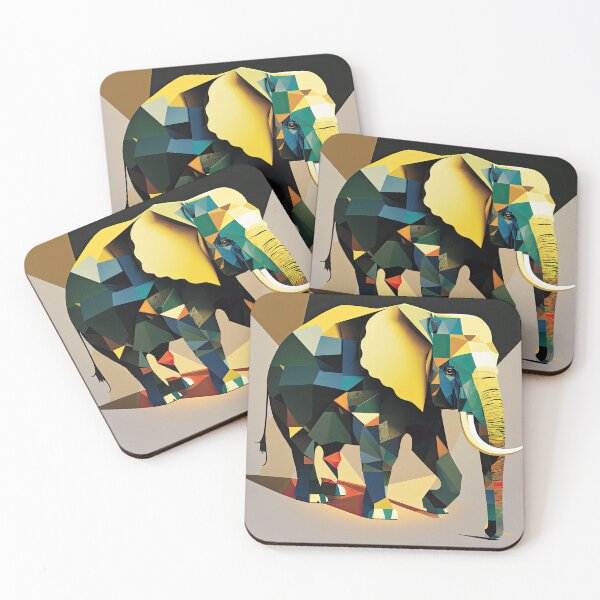 Item preview, Explore Simplistic & Minimalistic African Elephant Art designed and sold by ArtificialGenes.
