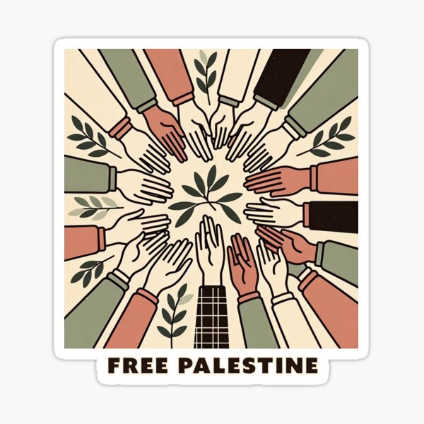 Item preview, Free Palestine - Unity in Solidarity designed and sold by Retro Travel Design.