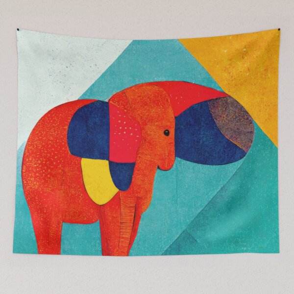 Item preview, Explore Simplistic & Minimalistic African Elephant Art designed and sold by ArtificialGenes.