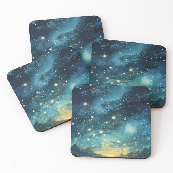 Item preview, Night sky with lake and stars designed and sold by robrad.