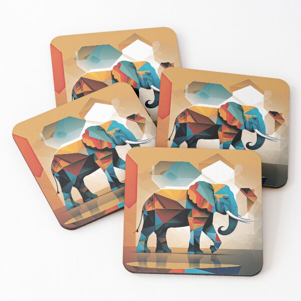 Item preview, Explore Simplistic & Minimalistic African Elephant Art designed and sold by ArtificialGenes.