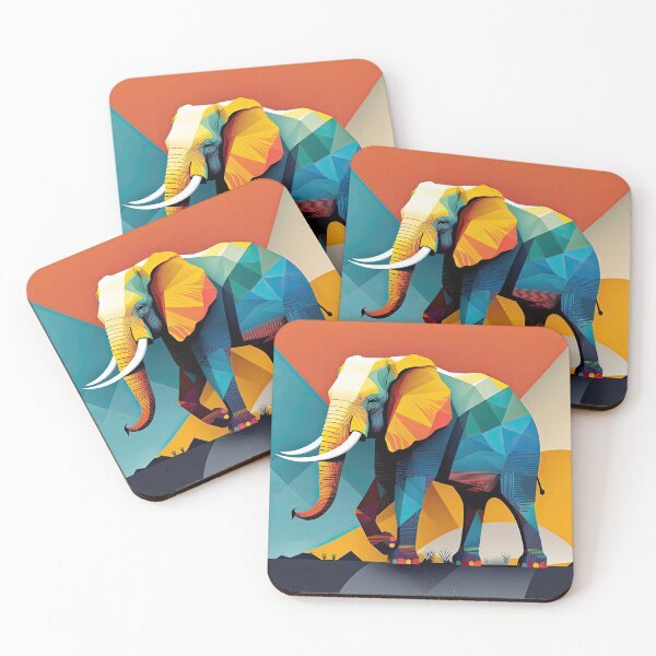 Item preview, Explore Simplistic & Minimalistic African Elephant Art designed and sold by ArtificialGenes.