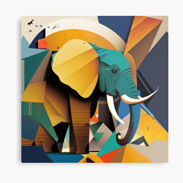 Item preview, Explore Simplistic & Minimalistic African Elephant Art designed and sold by ArtificialGenes.