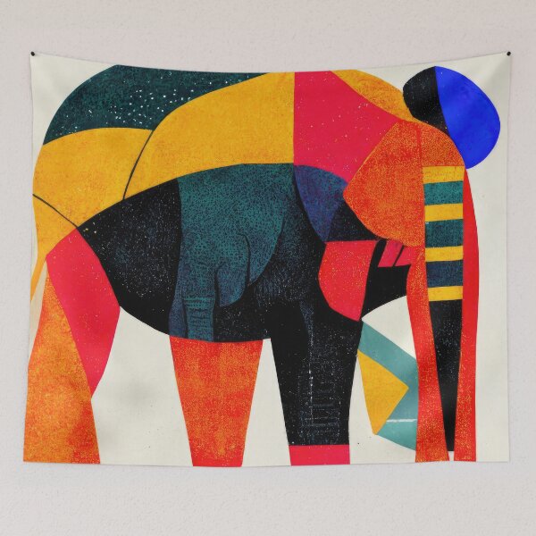 Item preview, Explore Simplistic & Minimalistic African Elephant Art designed and sold by ArtificialGenes.