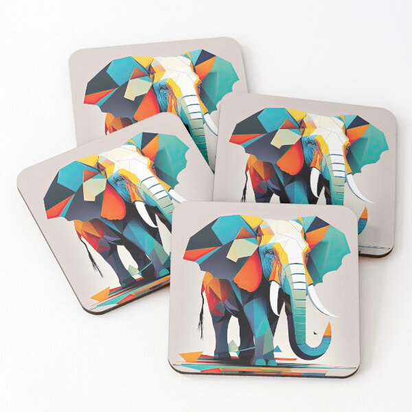 Item preview, Explore Simplistic & Minimalistic African Elephant Art designed and sold by ArtificialGenes.