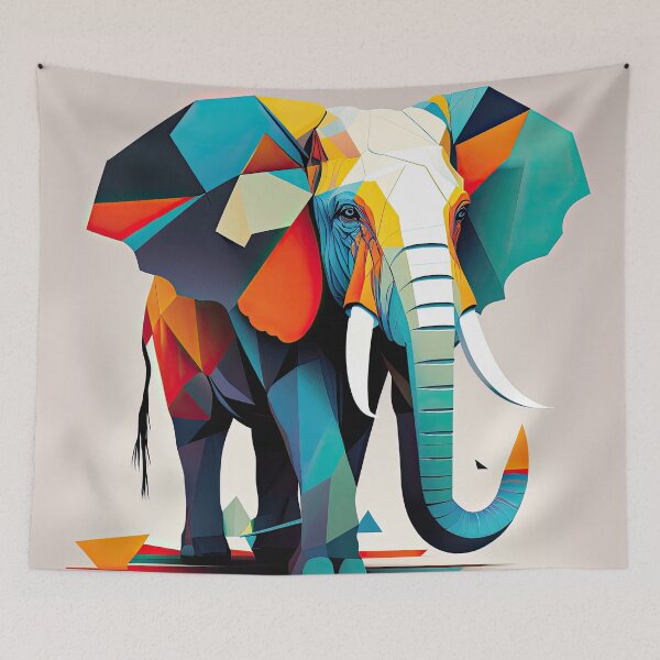 Item preview, Explore Simplistic & Minimalistic African Elephant Art designed and sold by ArtificialGenes.